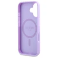 Etui Guess Saffiano Peony Classic Logo MagSafena iPhone 16 Plus - fioletowe
