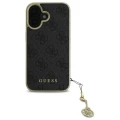 Etui Guess 4G Charms Collection na iPhone 16 Plus - czarne