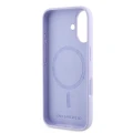Etui Karl Lagerfeld Silicone Karl&Choupette Heads Ring MagSafe na iPhone 16 Plus - fioletowe