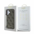 Etui Guess 4G Classic na iPhone 16 - brązowe