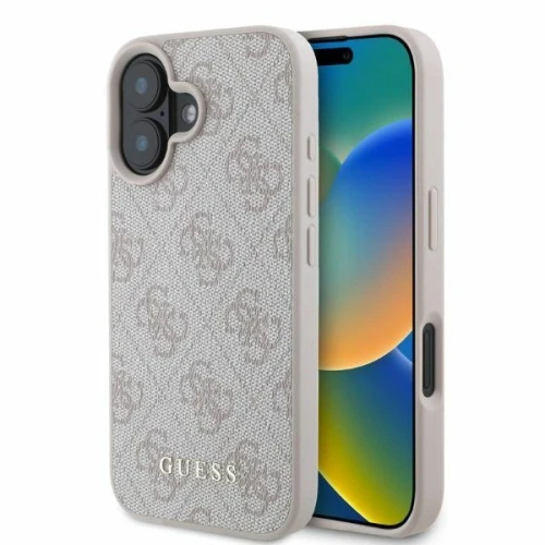 Etui Guess 4G Classic na iPhone 16 - różowe