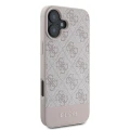 Etui Guess 4G Bottom Stripe na iPhone 16 - różowe