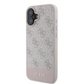 Etui Guess 4G Bottom Stripe na iPhone 16 - różowe