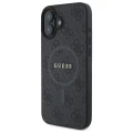Etui Guess 4G Ring Classic Logo MagSafe na iPhone 16 - czarne