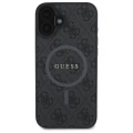 Etui Guess 4G Ring Classic Logo MagSafe na iPhone 16 - czarne