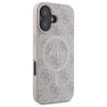 Etui Guess 4G Ring Classic Logo MagSafe na iPhone 16 - różowe