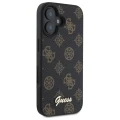 Etui Guess Peony Script MagSafe na iPhone 16 - czarne