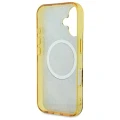 Etui Guess IML Peony On 4G Background MagSafe na iPhone 16 - brązowe