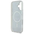 Etui Guess IML 4G MagSafe na iPhone 16 - niebieskie