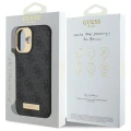 Etui Guess 4G Logo Plate MagSafe na iPhone 16 - czarne