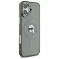 Etui Karl Lagerfeld IML Metal Karl Head MagSafe na iPhone 16 - czarne