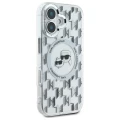 Etui Karl Lagerfeld IML Monogram Karl & Choupette Head MagSafe na iPhone 16 - przezroczyste