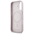Etui Karl Lagerfeld FW Metal Plate MagSafe na iPhone 16 - różowe