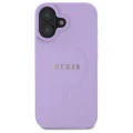 Etui Guess Saffiano MagSafe na iPhone 16 - fioletowe