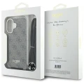 Etui Guess Crossbody Cord 4G Print ze smyczą na iPhone 16 - brązowe