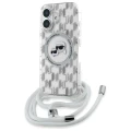 Etui Karl Lagerfeld IML Crossbody Monogram Karl & Choupette Head MagSafe na iPhone 16 - przezroczyste