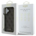 Etui Guess 4G Charms Collection na iPhone 16 - brązowe