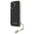 Etui Guess 4G Charms Collection na iPhone 16 - czarne