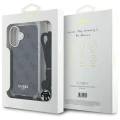 Etui Guess Crossbody Cord 4G Print na iPhone 16 - czarne