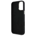 Etui Guess Silicone Logo Strass 4G na iPhone 16 - czarne