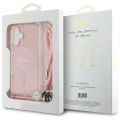 Etui Guess Crossbody Cord Script MagSafe na iPhone 16 - różowe