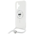 Etui Karl Lagerfeld IML Choupette Head & Cord Magsafe na iPhone 16 - przezroczyste