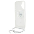 Etui Karl Lagerfeld IML Choupette Head & Cord Magsafe na iPhone 16 - przezroczyste