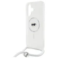 Etui Karl Lagerfeld Crossbody IML Karl Head Magsafe na iPhone 16 - przezroczyste