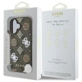 Etui Guess Peony On 4G Background MagSafe na iPhone 16 - brązowe