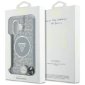 Etui Guess HC IML Leopard Triangle Cord Strap MagSafe do iPhone 16  - brązowe