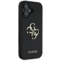 Etui Guess Grained Big 4G Logo Small Classic Logo na iPhone 16 - czarne
