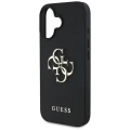Etui Guess Grained Big 4G Logo Small Classic Logo na iPhone 16 - czarne