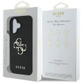 Etui Guess Grained Big 4G Logo Small Classic Logo na iPhone 16 - czarne