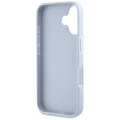 Etui Guess Grained Big 4G Logo Small Classic Logo na iPhone 16 - niebieskie