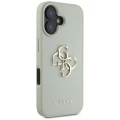Etui Guess Grained Big 4G Logo Small Classic Logo na iPhone 16 - zielone