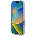 Etui Guess Hot Stamp 4G Pattern Triangle Metal Logo na iPhone 16 - fioletowe