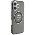 Etui Guess IML Metal Mountain Logo MagSafe na iPhone 16 - czarne