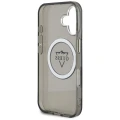 Etui Guess IML Metal Mountain Logo MagSafe na iPhone 16 - czarne