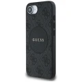 Etui Guess 4G Circle Classic Logo MagSafe na iPhone 16e - czarne