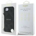 Etui Guess 4G Circle Classic Logo MagSafe na iPhone 16e - czarne