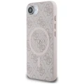 Etui Guess 4G Ring Classic Logo MagSafe  na iPhone 16e - różowe