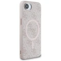 Etui Guess 4G Ring Classic Logo MagSafe  na iPhone 16e - różowe