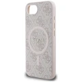 Etui Guess 4G Ring Classic Logo MagSafe  na iPhone 16e - różowe