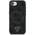 Etui Guess 4G Ring Triangle Logo MagSafe na iPhone 16e - czarne