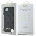 Etui Guess 4G Script Logo MagSafe na iPhone 16e - czarne