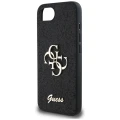 Etui Guess Fixed Glitter Big 4G na iPhone 16e - czarne