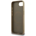 Etui Guess Grained Triangle MagSafe na iPhone 16e - brązowe