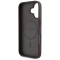Etui Guess 4G Circle Classic Logo MagSafe na iPhone 16 - brązowe