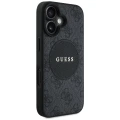 Etui Guess 4G Circle Classic Logo MagSafe na iPhone 16 - czarne
