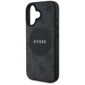 Etui Guess 4G Circle Classic Logo MagSafe na iPhone 16 - czarne
